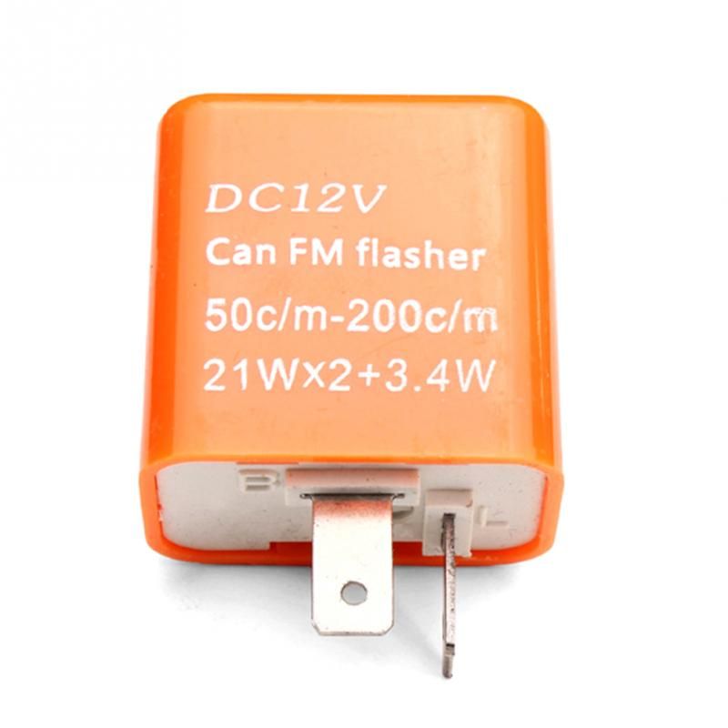 Orange 2 Pins Flasher Relay Fix DC 12V Speed Adjustable Turn Signal Indicator Resistor Orange 2 Pins Flasher Relay Fix DC 12V Speed Adjustable Turn Signal Indicator Resistor