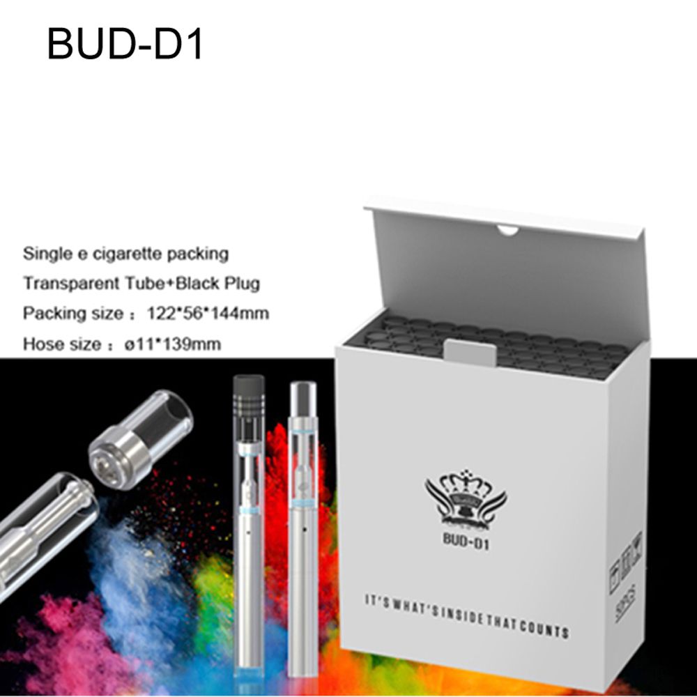 Slim Disposable E Cigarette Starter Kit Bud D1 Thick Oil Empty No Leak