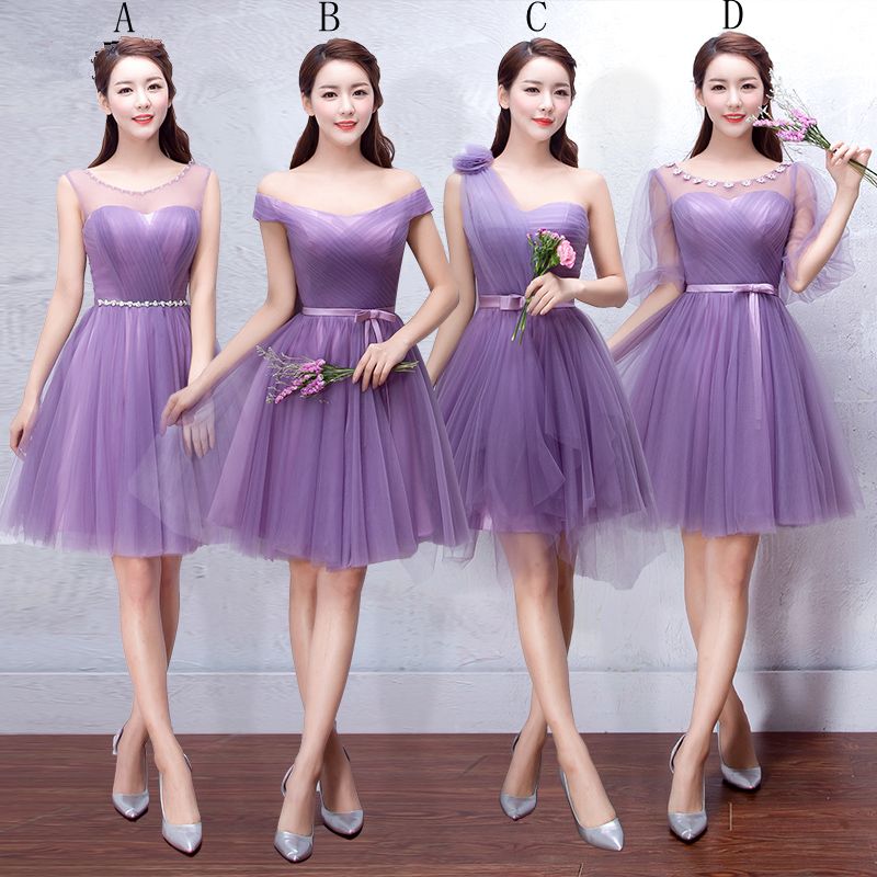 purple summer bridesmaid dresses