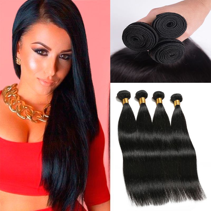 8a Peruvian Virgin Hair Straight Premium Peruvian Hair Bundles