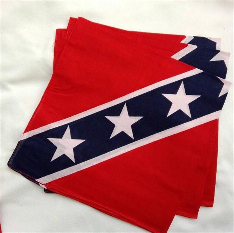 Best And Cheapest Headbands 55 *55cm Confederate Rebel Flag Bandanas