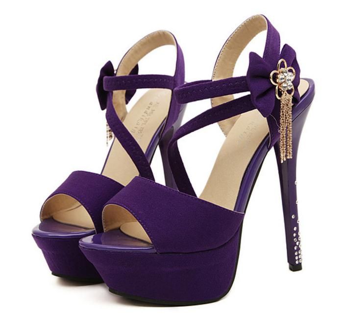 sexy purple shoes