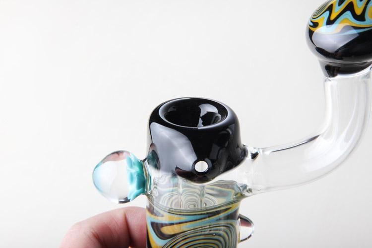 ful Thick Glass Smoking Pipes Sherlock Bubbler Water Pipe With High