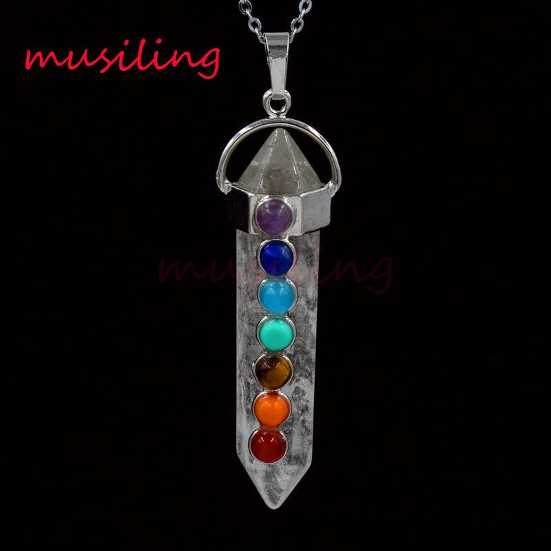 10Pcs Gemstone Rock Crystal Healing Hexagonal Point Chakra Reiki Pendant Beads 10Pcs Gemstone Rock Crystal Healing Hexagonal Point Chakra Reiki Pendant Beads