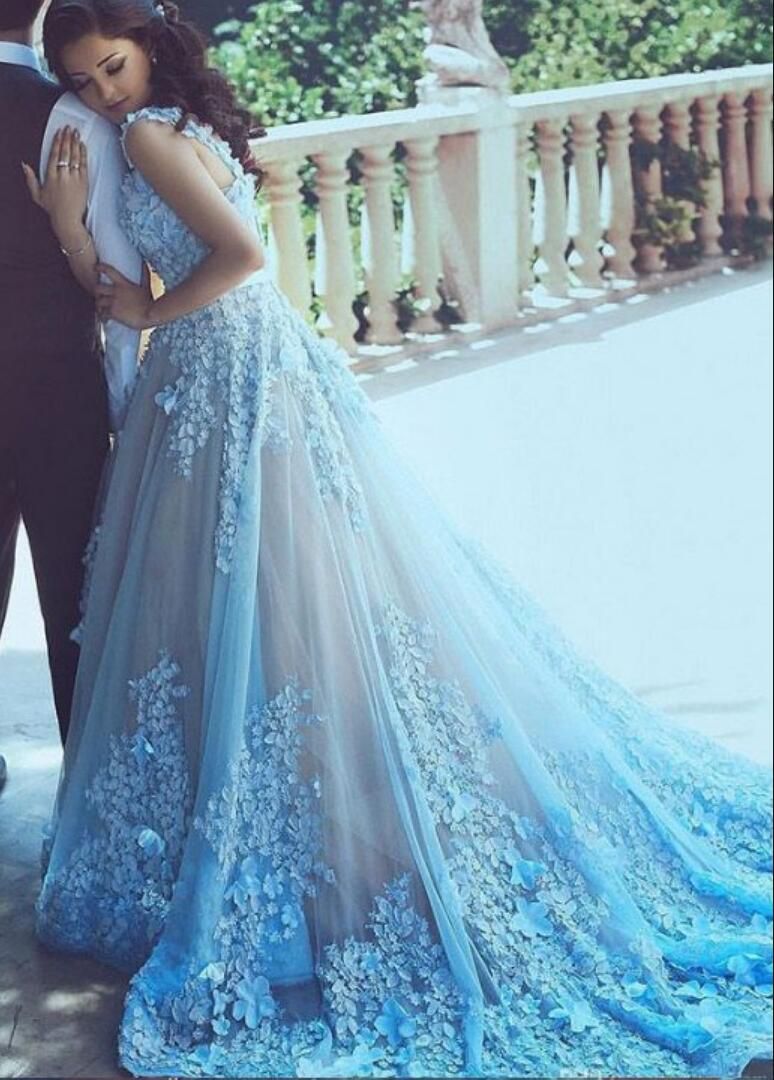 Acquistare Vendita Calda Appliques Cinghie Blu Fatta A Mano Fiore Principessa  Abiti Da Sposa Abiti Da Sposa Su Misura Abiti Da Sposa WD2301 Economico |  Consegna Veloce E Qualità | DHgate Italy