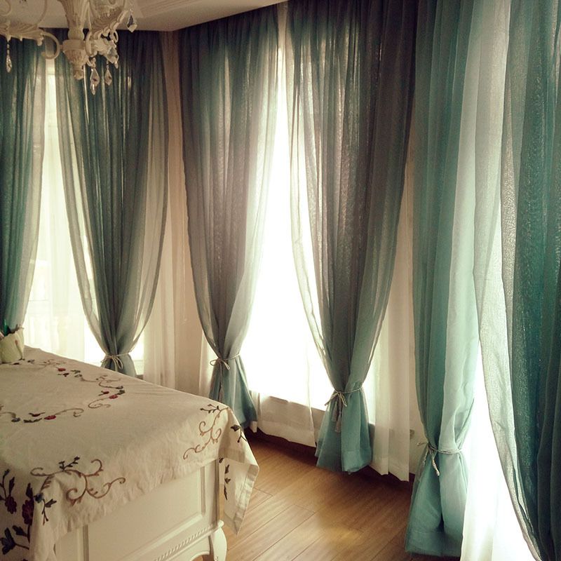 2019 White Cotton Line Window Curtain Products Rideaux Occultant