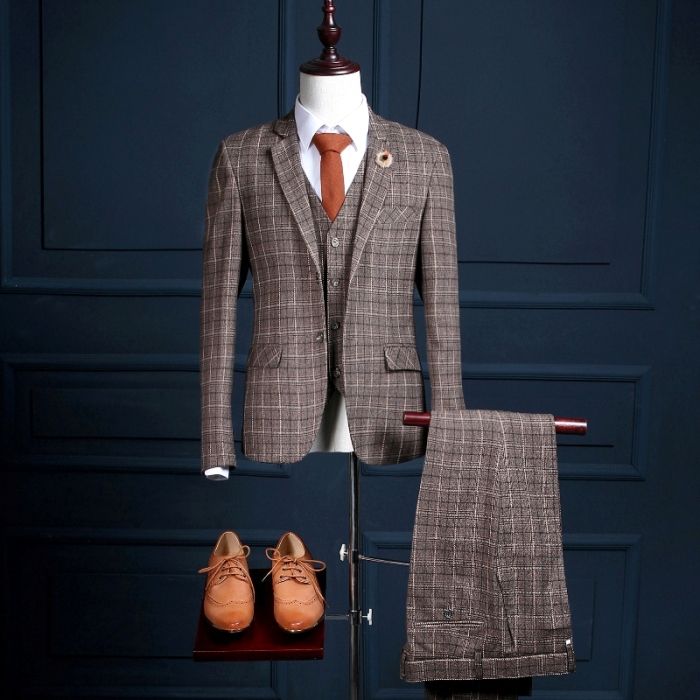 check colour coat pant