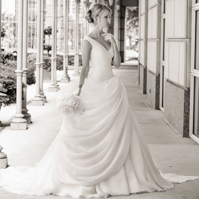 Vintage Drop Waist Wedding Dress Blush Pink Ball Gown V Neckline Ruched