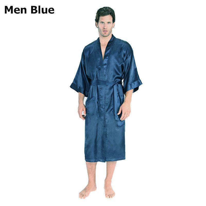 mannen blauw