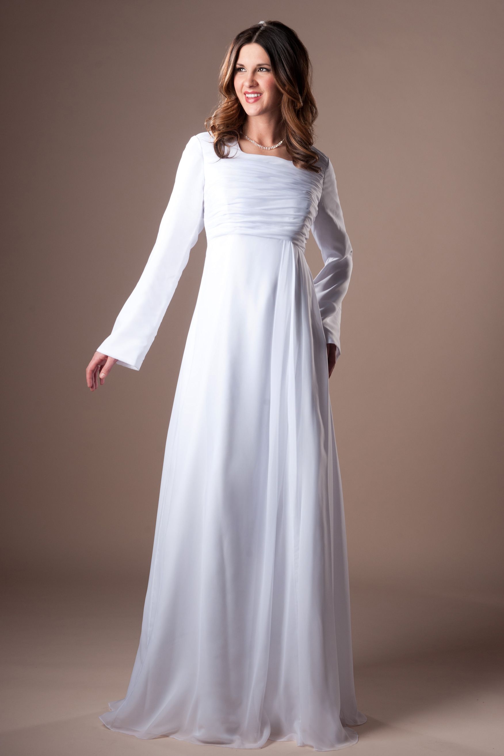 long sleeve modest dress