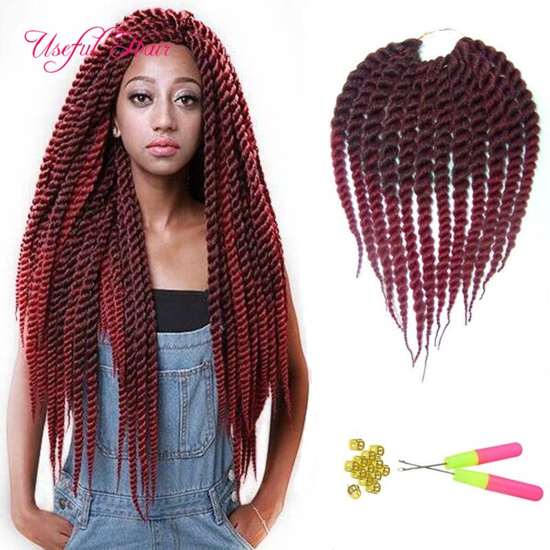 2019 18inch Havna Mambo Twist Crochet Hair Extensions 12strands