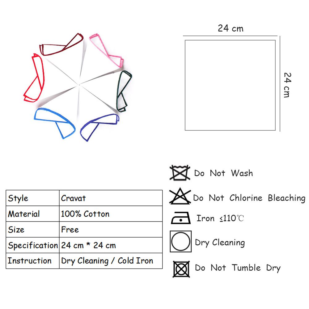 2019 Men Cotton Cravat Pocket Square Handkerchief Hanky Plain Solid Color Gentlemen Wedding Banquet Dress Suit Pocket Towel Scarf 24 * 24 Cm From