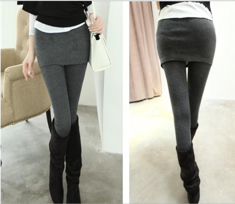 short skirt with leggings