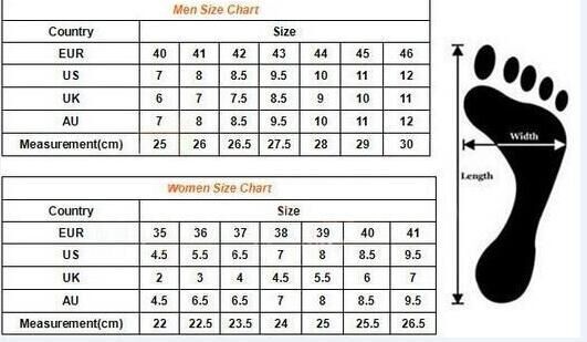 champion shoes size guide