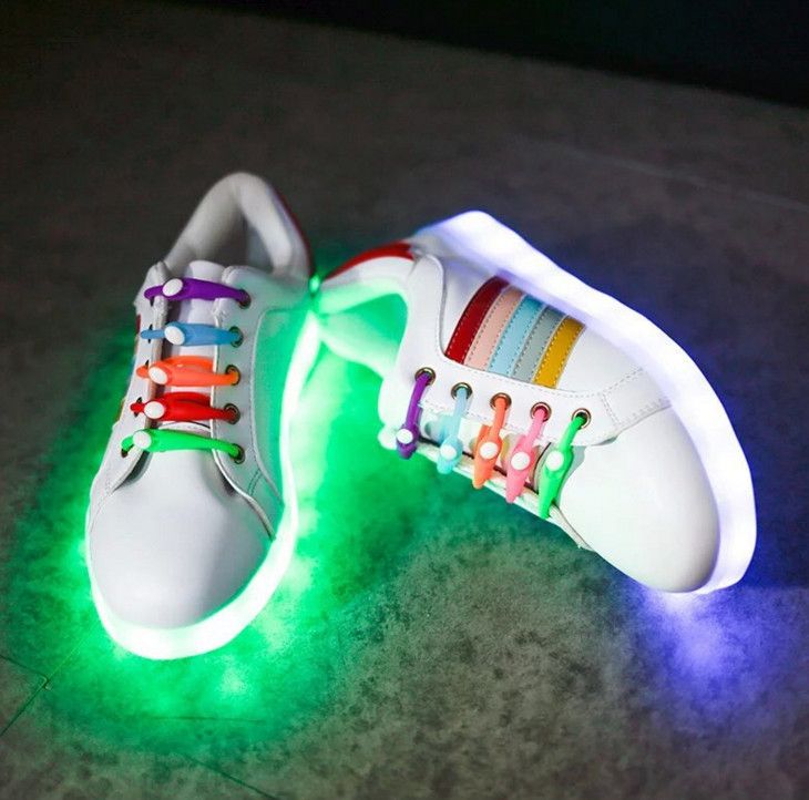 LED Shoes Women Rainbow Luminous Shoes 