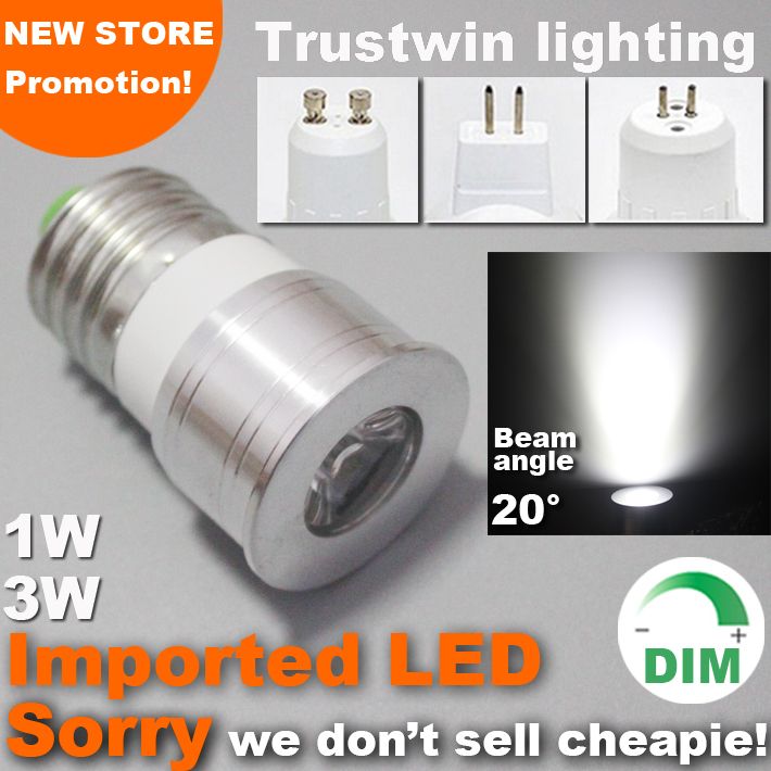 tæmme Overvåge periode 15 20 degree narrow beam angle LED Bulbs 12V 110V 220V lamp dimmable spot  light bulb mini spotlight 1W 3W GU10 E27 MR11 MR16
