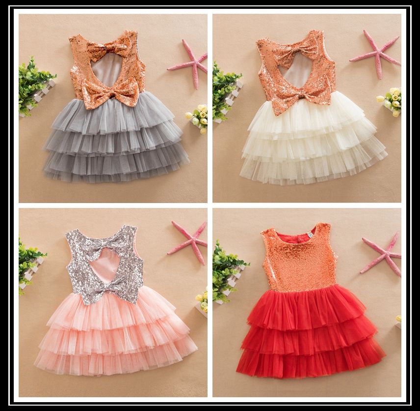 childrens gold sequin dress