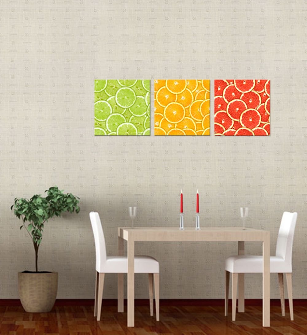 Großhandel Hd Gedruckt Triptychon Zitrone Frucht Leinwand Wandbilder Für Esszimmer Moderne Haushaltswaren Geschenk Sjmt1918 Von Creativearts 1508
