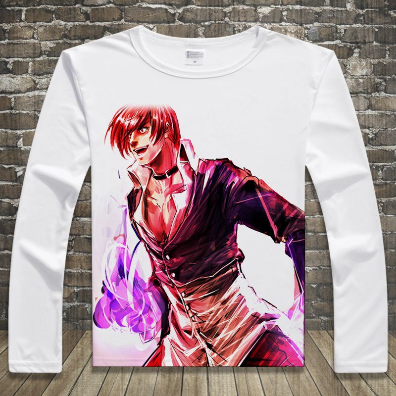 KOF Iori Yagami Men Women Crew Neck Unisex Short Sleeve Top Tee T-Shirt