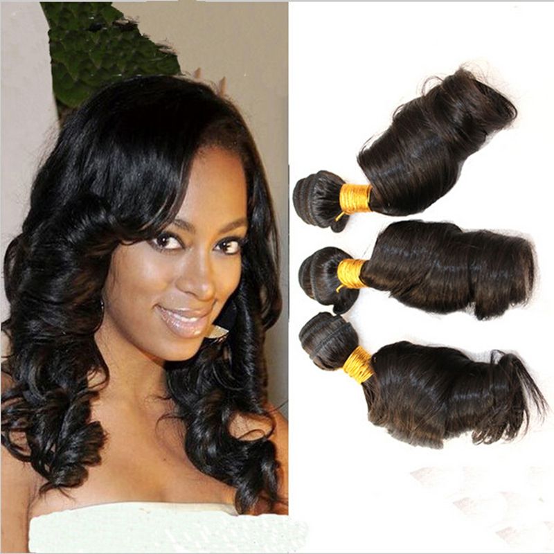 9a Malaysian Aunty Funmi Hair Weaves Egg Curl Wave 100 Human Hair