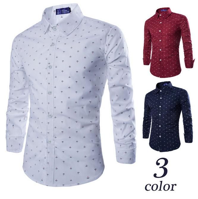 SportsX Men Slim Fitted Fine Cotton Button Long-Sleeve Western Shirt