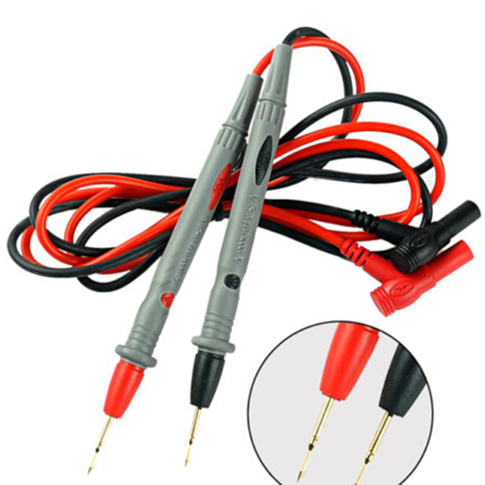 5Pcs 4mm 1m P1044 Cable de prueba P1044 Apilable plomo de prueba para multímetro de medición 