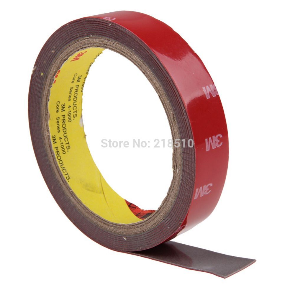 3M x 20 mm Auto Acrylic Foam Double Sided Attachment Tape UK seller