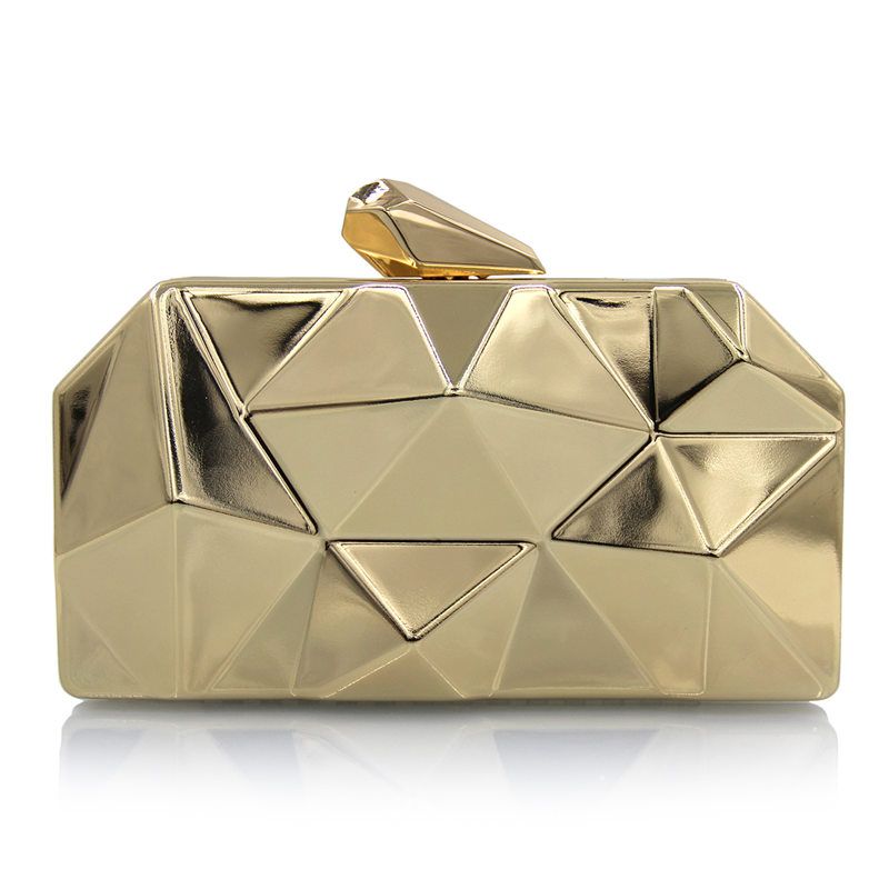 small silver clutch evening bag
