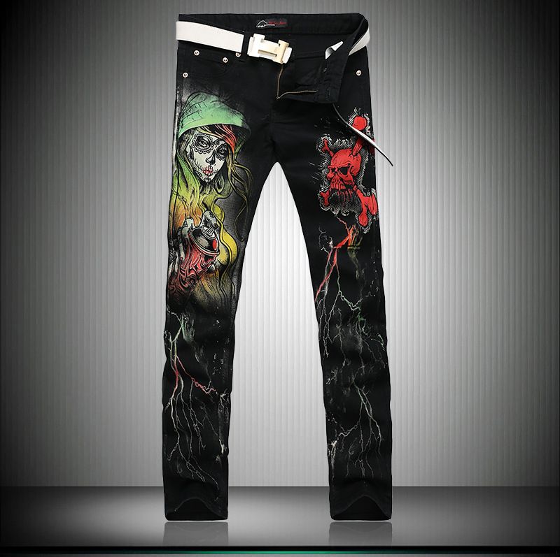 calça jeans masculina desenho