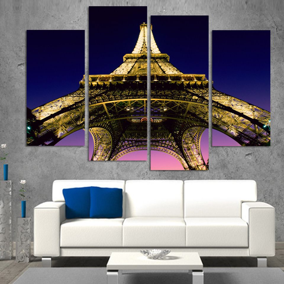 Grosshandel Mode Set Paris Eiffelturm Leinwand Malerei Moderne Malerei Wandbilder Fur Wohnzimmer Quadro Cuadros Kein Rahmen Drucken Von Xiaofang8810 18 2 Auf De Dhgate Com Dhgate