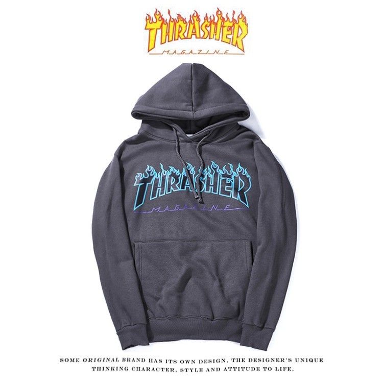 thrasher felpa uomo