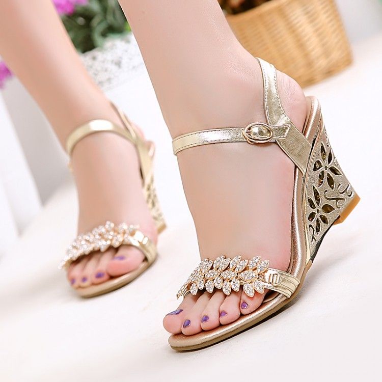 Photo of Pink and Gold sandals