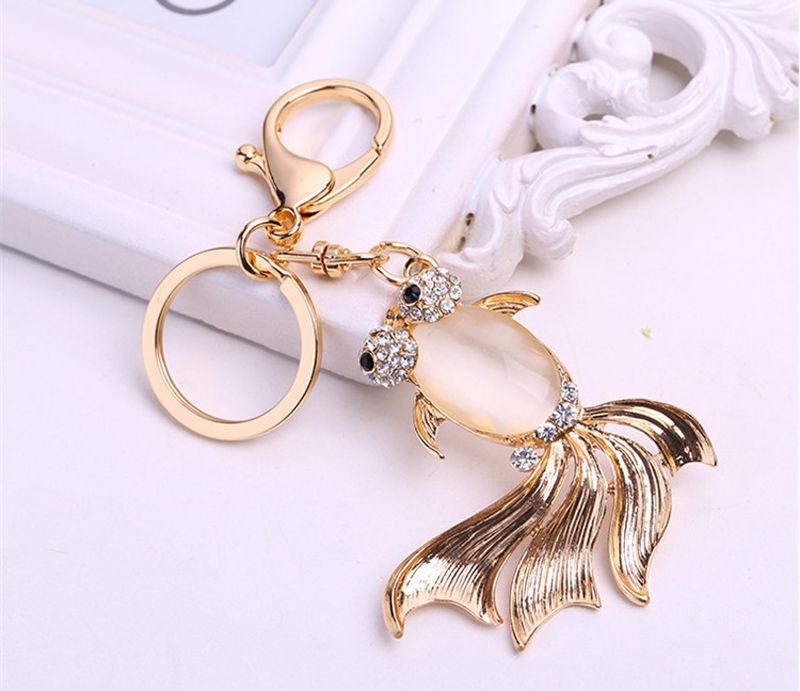 BN Gold Bling 2in1 Necklace key ring multi coloured bat Long chain