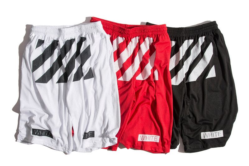 off white gym shorts