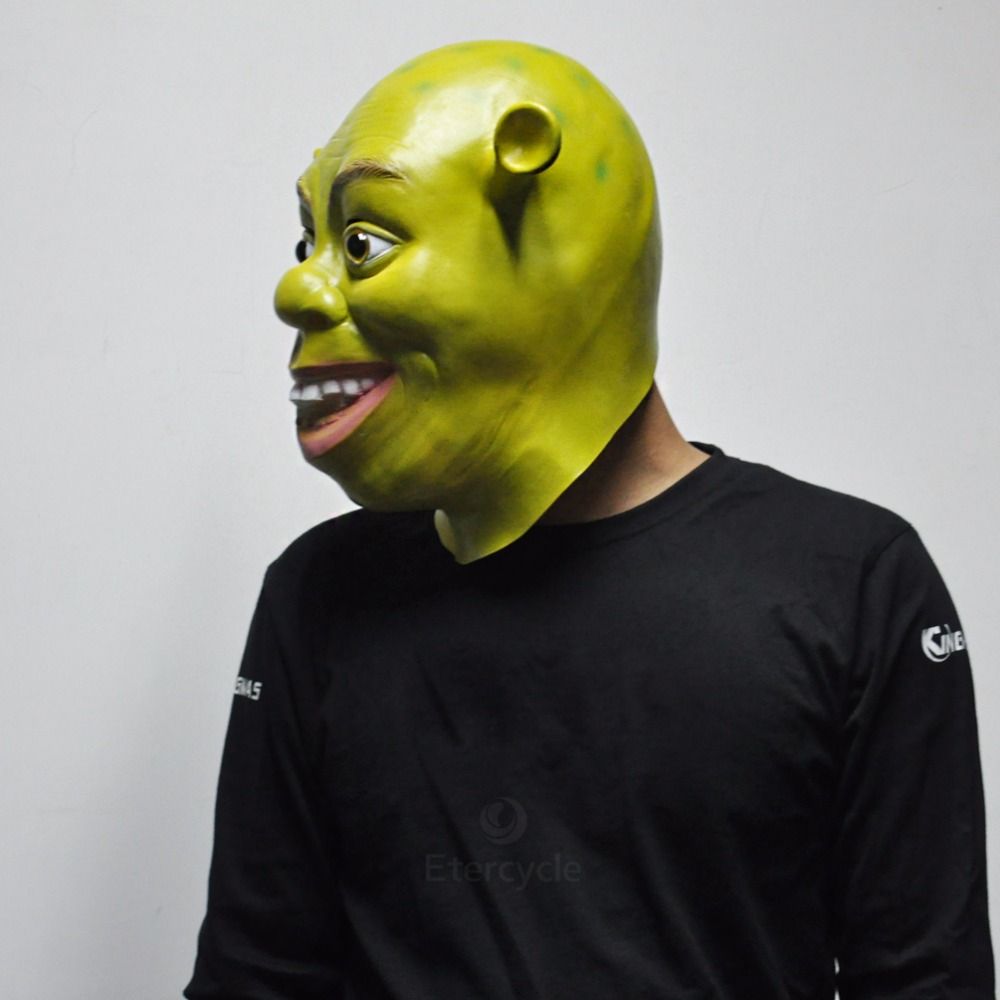 Halloween Shrek Mask Movie Theme Childrens Cartoon Face Mask Party