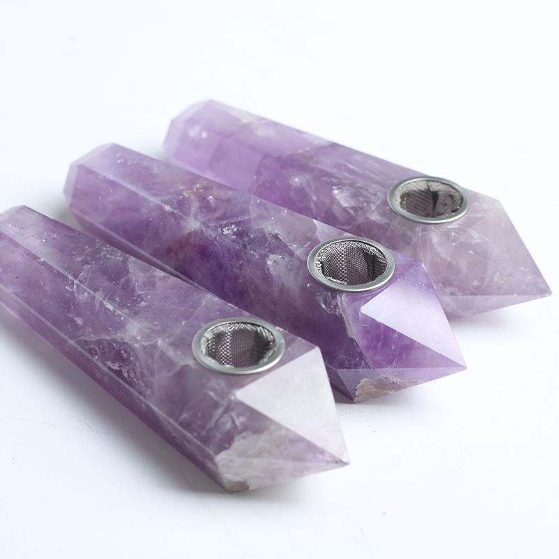 5" The Natural Crystal Quartz Tobacco Smoking Pipe 5" The Natural Crystal Quartz Tobacco Smoking Pipe