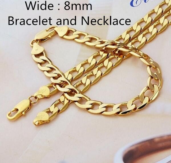 wide :8mm necklace + bracelet