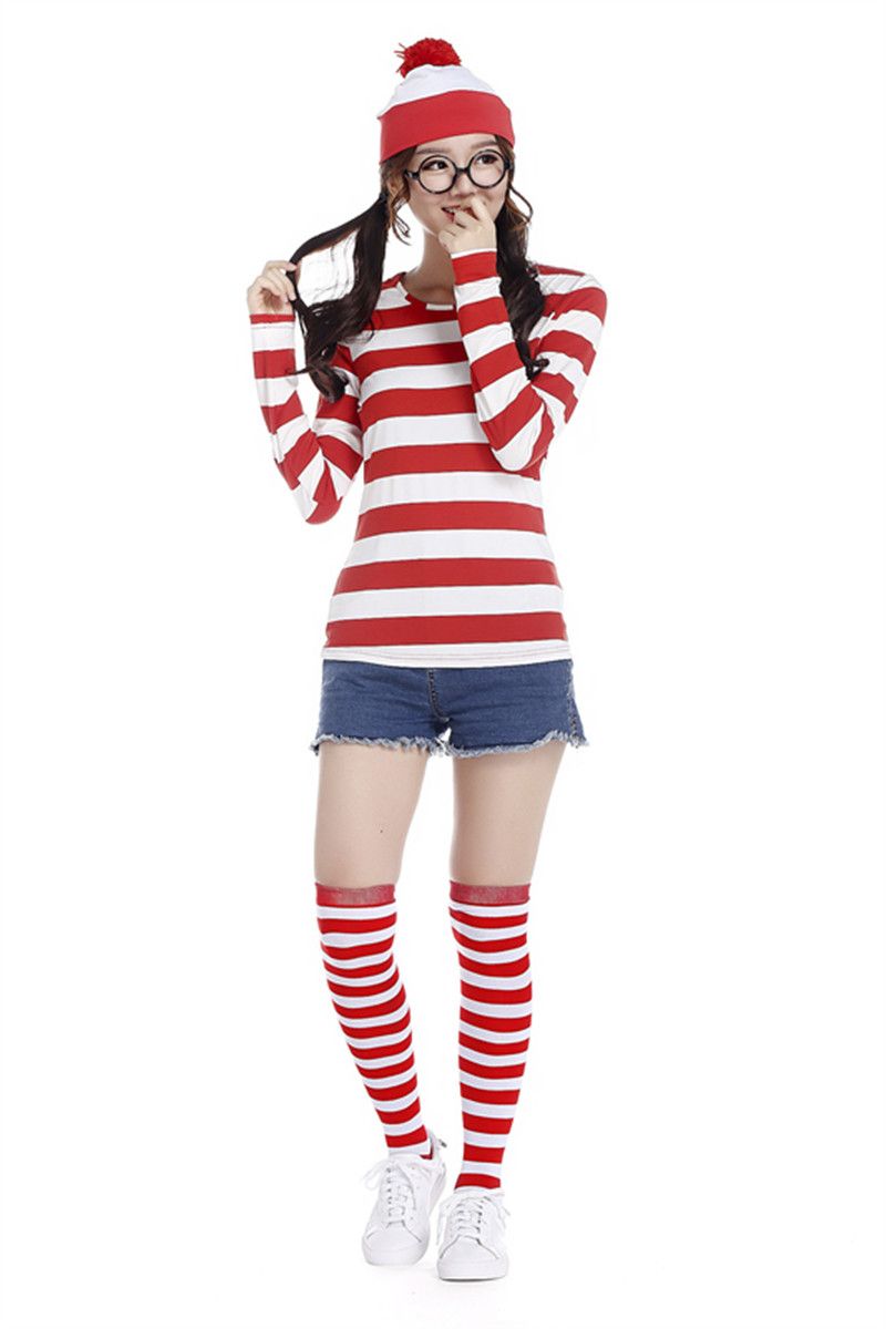 Grosshandel Neue Heisse Wo Ist Wally Waldo Tv Cartoon Hirschnacht Outfit Erwachsene Herren Kostume Halloween Kostum Fur Frauen Cosplay Von Dksmoke 9 5 Auf De Dhgate Com Dhgate