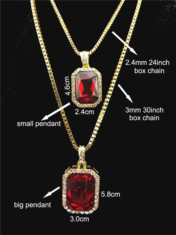 Whole New Mens Bling Faux Lab Ruby Pendant Necklace 24 30 Box - Mens Ruby Pendant Uk Whole New Mens Bling Faux Lab Ruby Pendant Necklace 24 30 Box - Mens Ruby Pendant Uk