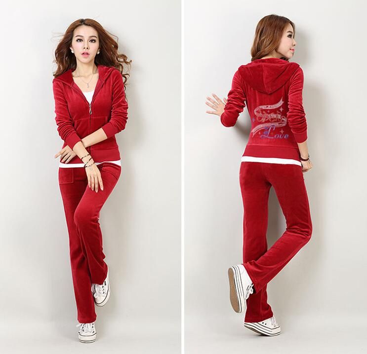 velour sport suit