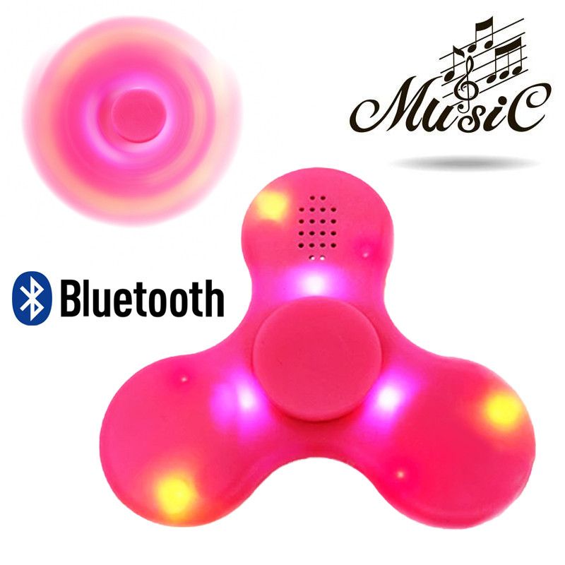 Relieve Stress AUTISM Fidget Hand Spinner with LED LIGHT & Bluetooth Speaker 