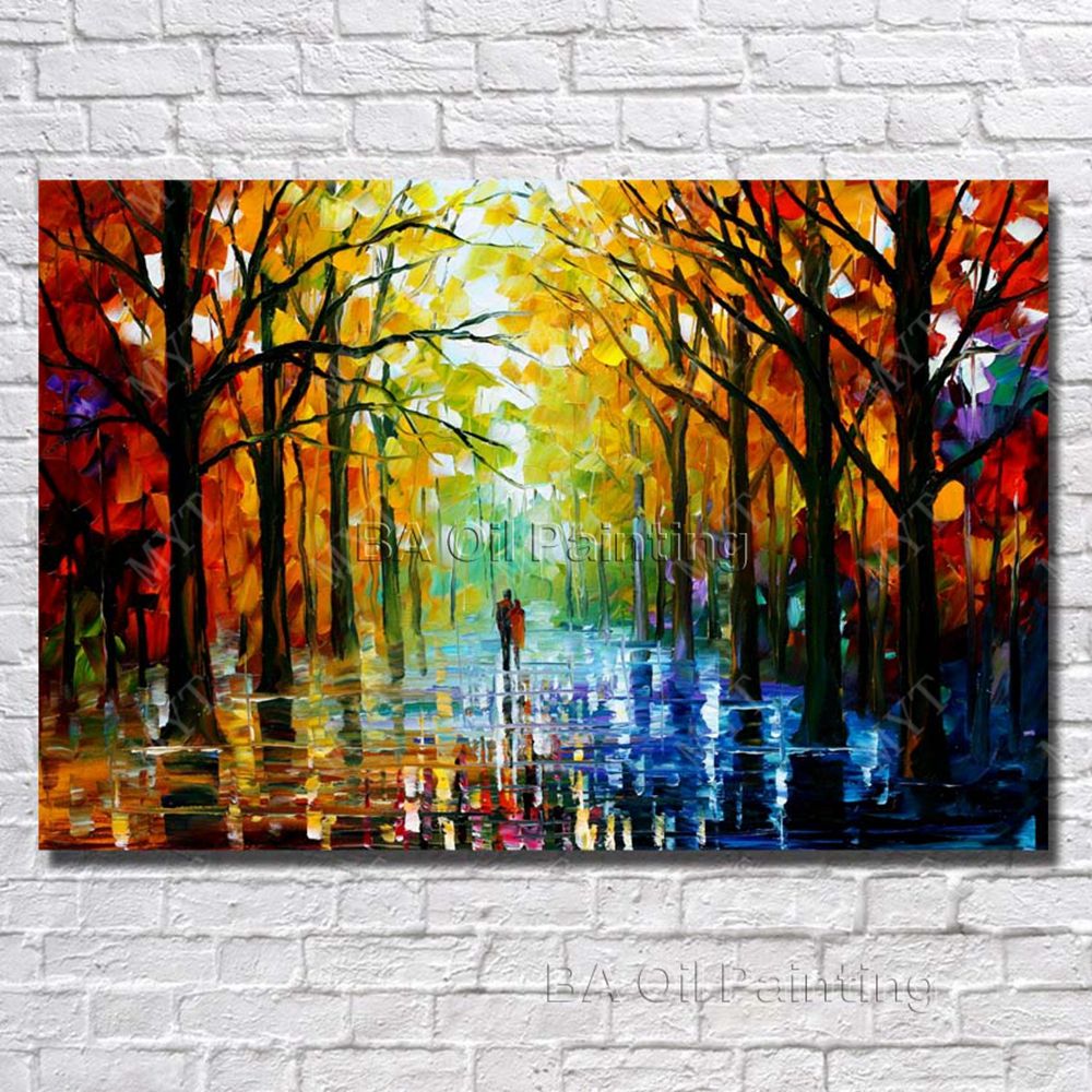 2021 Wall Hanging Scenery Painting Modern Living Room Decoration Hand Painted Knife Oil Painting