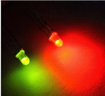 100pcs 3mm 3Pin Common Cathode Diffused Bi-Color Red Green Light Led Diodes USA