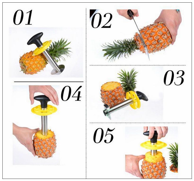 2021 3 Different Quality Pineapple Slicers Peelers Cutters Pineapple