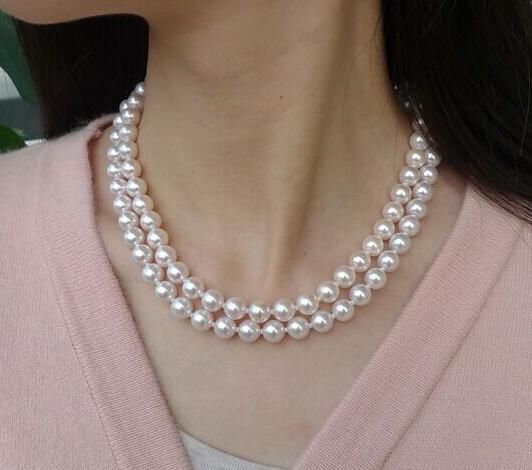 double strand pearl necklace