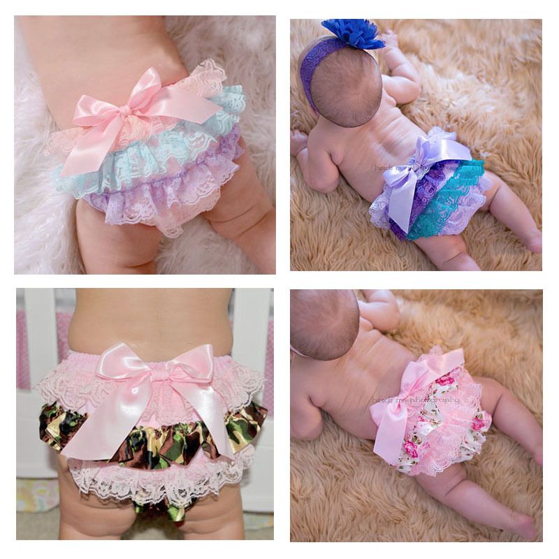 Limi Baby Girls Underwear Cotton Bloomers Diaper Covers Briefs Toddler Underpants 4-Pack with Bow Ruffle