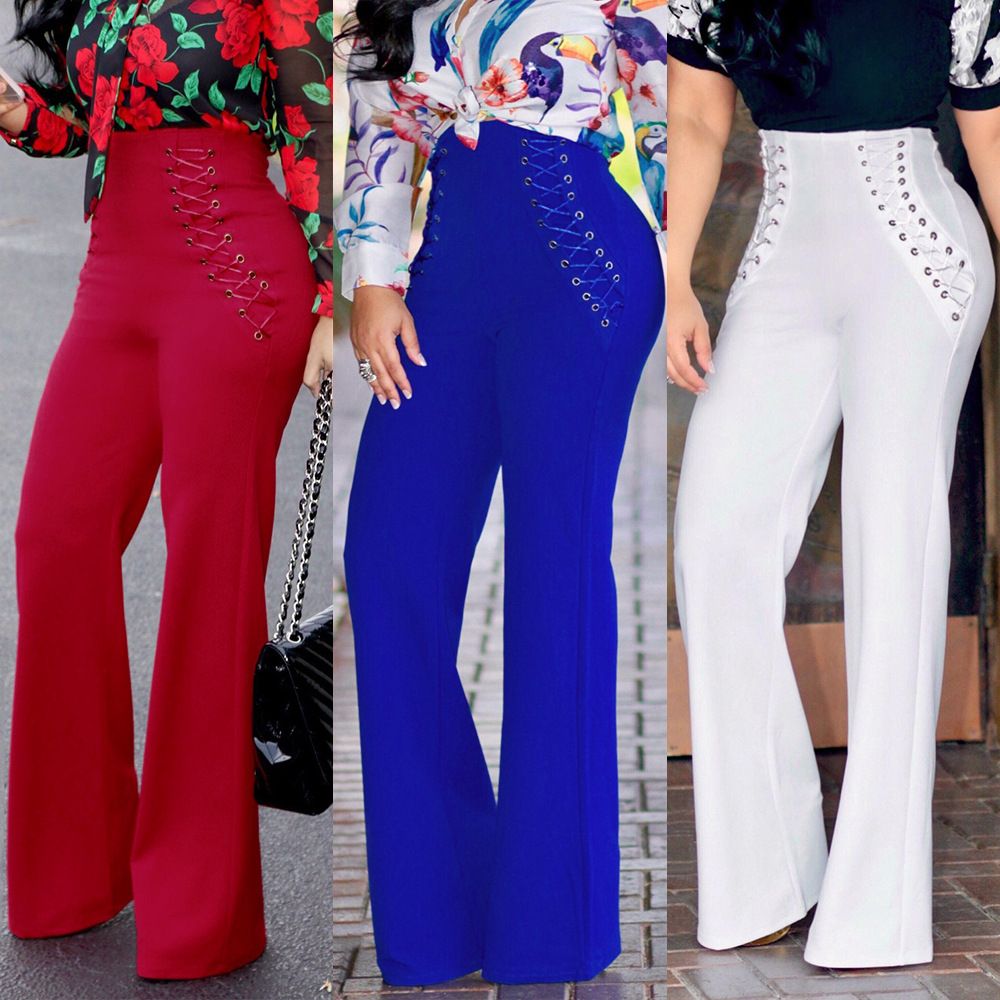ladies flared trousers