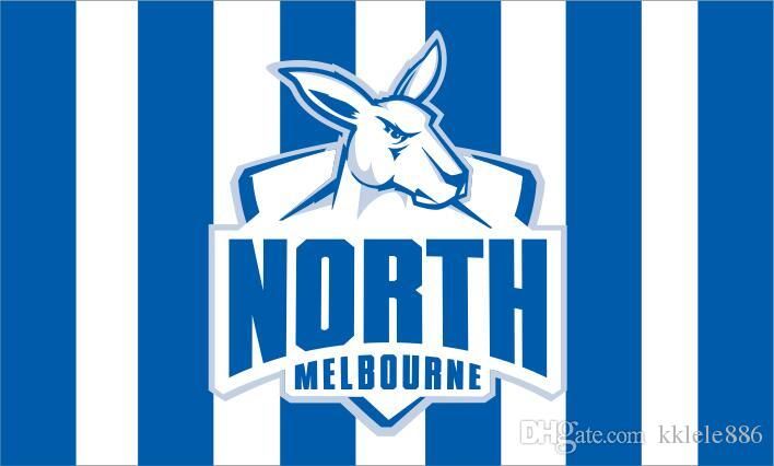 2020 North Melbourne Kangaroos Fc Flag 90 X 150 Cm Polyester