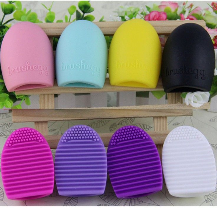 Brushegg Silicone Brush Cleaning Egg Brush Egg Cosmetic Brush Cleanser