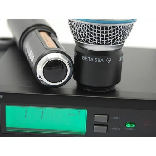 Microphone sans fil UHF PRO SLX24 / SLX1 / BETA58 Ordinateur de poche + micro-cravate + micro-casque pour scène Karaoké DJ